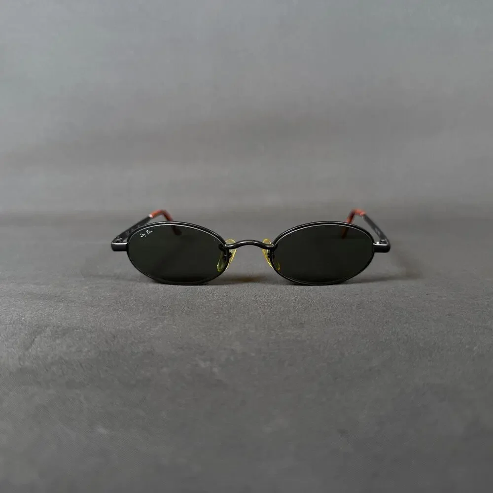 Ray-Ban RB 3042 W2979 Black Metal Italy Vintage Sunglasses w case